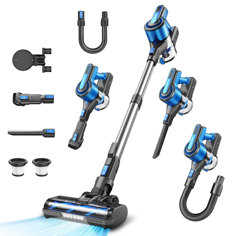 Photo 1 of *Dirty* Cordless Vacuum Cleaner, 8 in 1 Powerful Stick Handheld Vacuum, 45Kpa Vacuum Cleaner, 60min Runtime, Lightweight Brushless Stick Vacuum for Hard Floor Carpet Pet Hair by POWEART