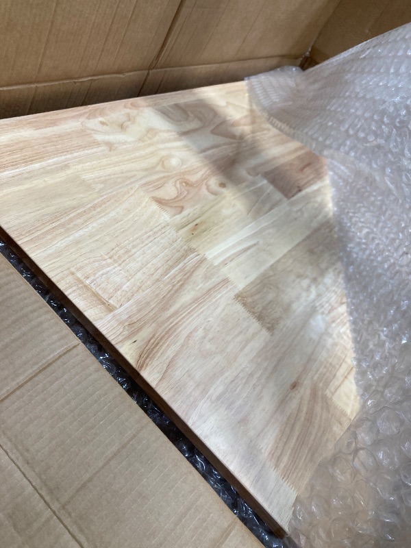 Photo 1 of *ONLY TABLE* SUSUZI 47" Solid Oak Dining Table Mid-Century Modern Wood Kitchen Table for Small Spaces, Table Only