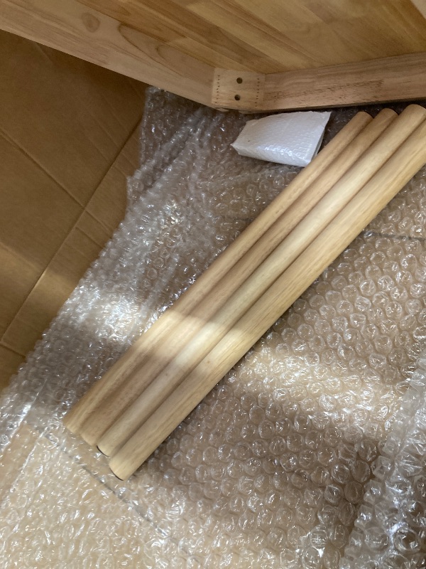 Photo 1 of *ONLY TABLE* SUSUZI 47" Solid Oak Dining Table Mid-Century Modern Wood Kitchen Table for Small Spaces, Table Only