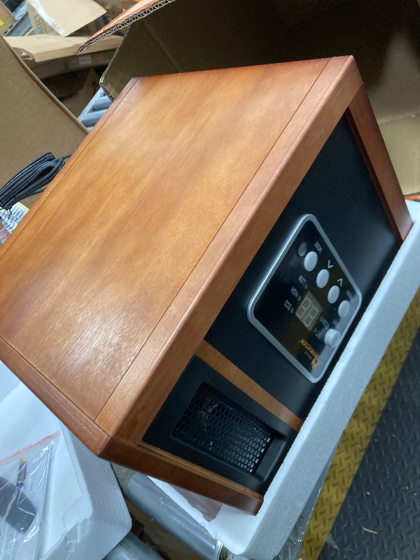 Photo 1 of *PARTS ONLY* Dr Infrared Heater Portable Space Heater, Original, 1500-Watt, Cherry (Pack of 1)