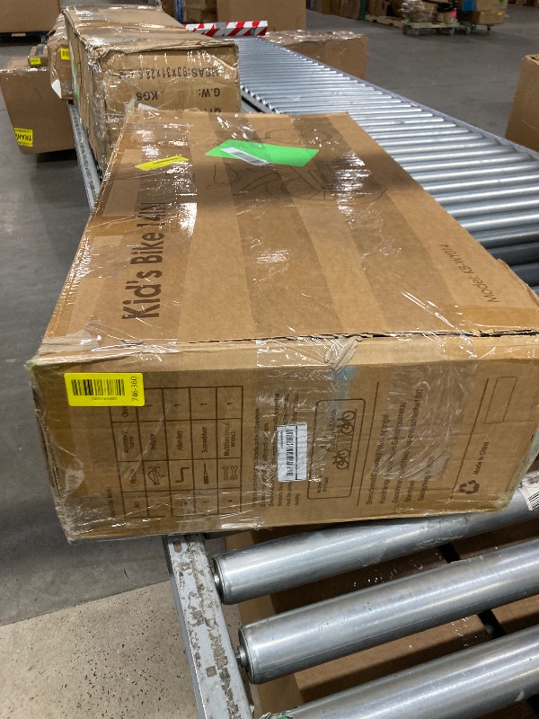 Photo 1 of *Scratched* Naipo 14 in Kid Bike for Boys and Girls Gradient Purple Bicycle with Training Wheels Bell and Dual Brakes