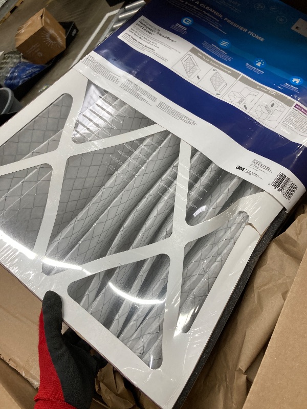 Photo 1 of *Bent* Filtrete NDP01-5IN-2 16x25 x 5 In. Ultra Allergen Reduction Deep Pleated Air Filter - Quantity 2