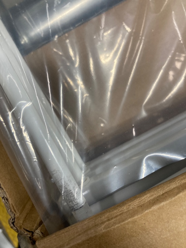 Photo 1 of *Scratched* Amazon Basics Foldable Portable Laundry Rack for Air Drying Clothing, Indoor Outdoor Use - 14.5" D x 29.5" W x 41.8" H, White