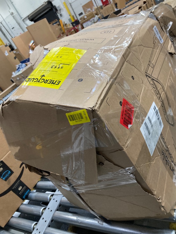 Photo 1 of *PARTS ONLY* Damaged* Vossfamul Portable Air Conditioner 14000 BTUs - 3-in-1 Cooling Unit for 750 Sq. Ft with 90Pints/Day Dehumidifier, 50dB Ultra Quiet, Self-Evaporative & Window Kit, 24H Timer,(Black Top Cover)