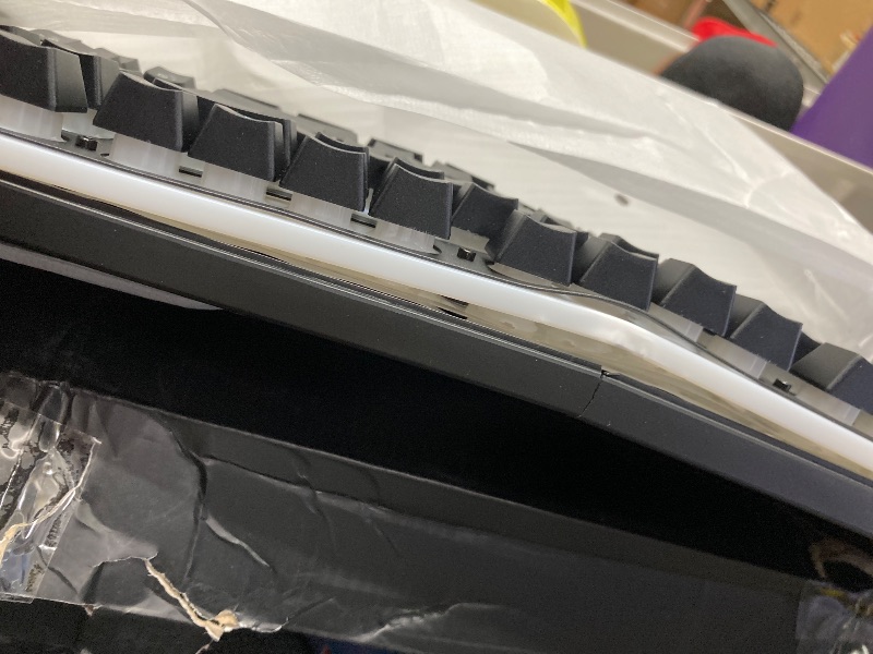 Photo 1 of *Cracked* Bent* RedThunder K10 Wired Gaming Keyboard and Mouse and Wrist Rest Combo, RGB Backlit, Mechanical Feel Anti-ghosting Keyboard + 7D 7200 DPI Mice+Soft Leather Wrist Rest 3 in 1 PC Gamer Accessories(Black)