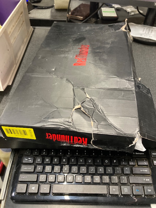 Photo 1 of *Cracked* Bent* RedThunder K10 Wired Gaming Keyboard and Mouse and Wrist Rest Combo, RGB Backlit, Mechanical Feel Anti-ghosting Keyboard + 7D 7200 DPI Mice+Soft Leather Wrist Rest 3 in 1 PC Gamer Accessories(Black)