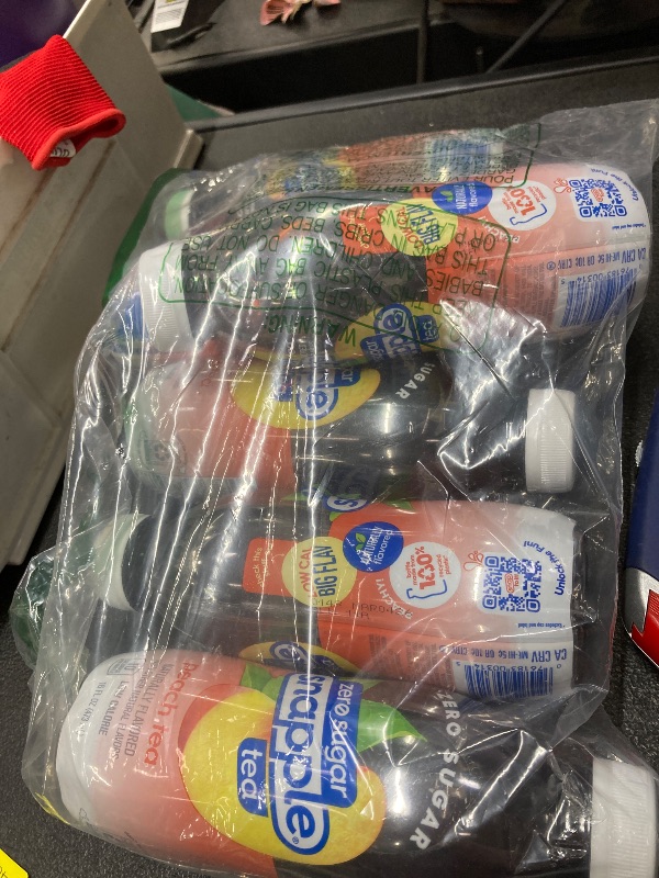 Photo 1 of *Exp March 04, 2026* Snapple zero sugar peach tea 6 pack