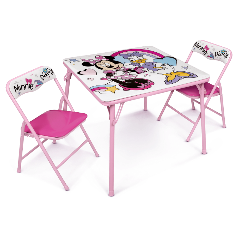 Photo 1 of **RIPPED ON ONE CORNER OF TABLE-SEE PICS**Minnie Mouse Kids 3-Piece Activity Table and Chair Set, Pink