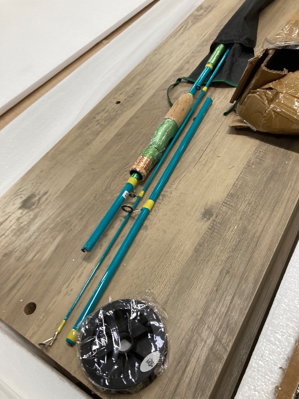 Photo 1 of *Pole broken* Bluefire Spinning Fishing Rod and Reel Combo, Fishing Pole Kit with Rubber Cork Handle,Stainless Steel Guides and Ceramic Rings