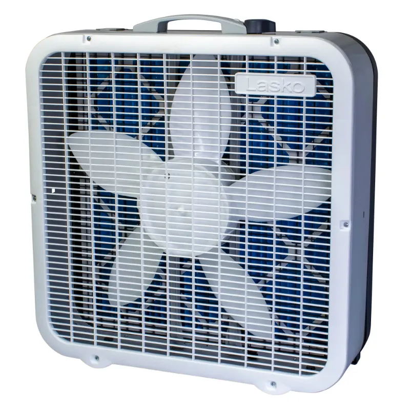 Photo 1 of *Handle Broken* Lasko Air Flex 20" 3-Speed 2-in-1 Box Fan and Air Purifier in One, White, FF305