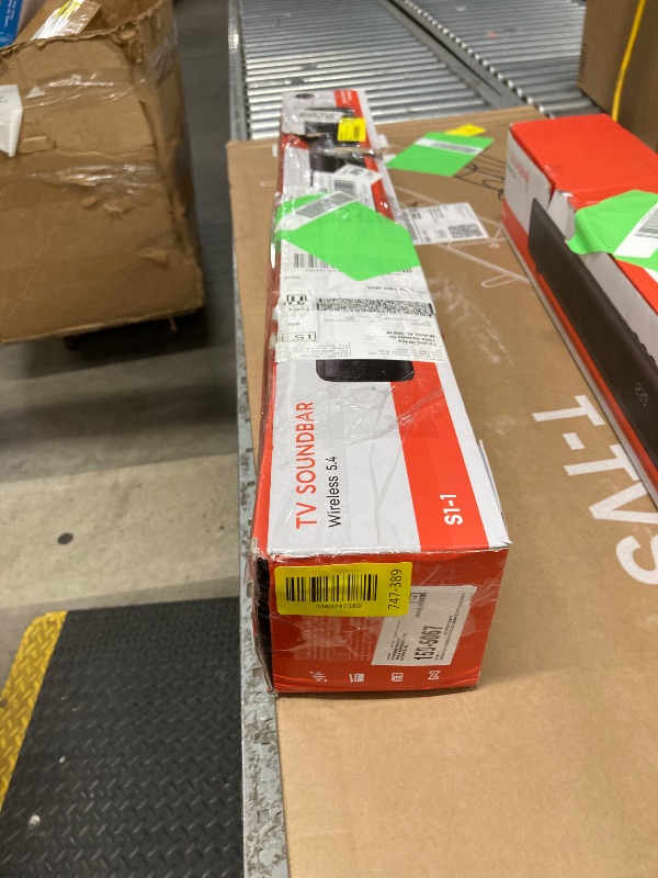 Photo 1 of *No Remote/No Cord* Sound Bar for TV, 60W Soundbar TV Speakers, 2.1 ch Home Theater with Subwoofer Boost, 3 Equalizer Modes, Soundbar for TV/PC/Gaming/Projectors, Bluetooth, OPT, COX, USB & AUX Wall Mountable