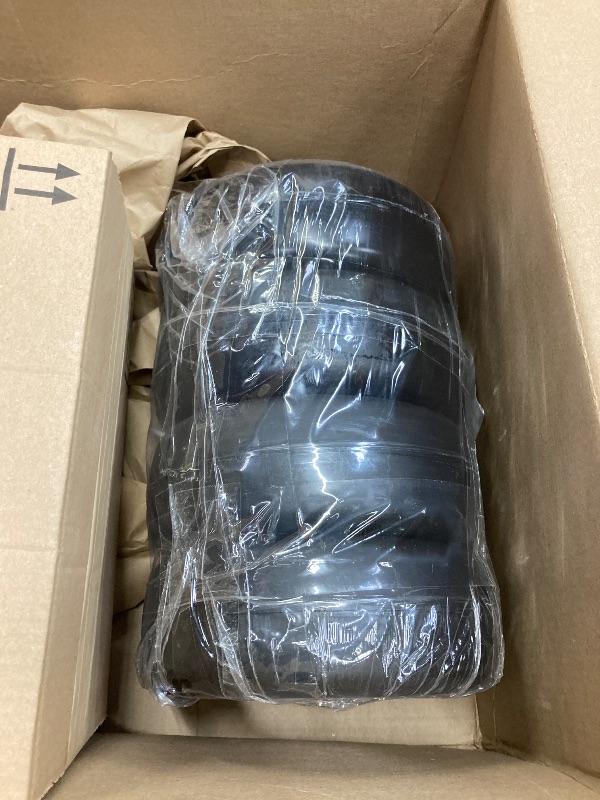 Photo 1 of (4-Pack) 9x3.50-4” Flat Free Lawnmower Tire with 4" Centered Hub, 3/4" Bushings and Wheel Assemblies - PU Tire on Wheel and Adapter Kits