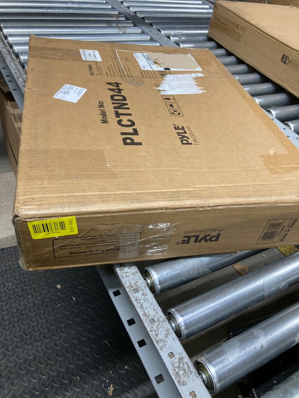 Photo 1 of *Crack on top* Pyle Portable Floor Lectern Podium Stand-Height Adjustable Steady Standing Design Teacher Speaker Lecture Classroom Presentation Stand, Laptop Computer Book Holder w/ Slanted Top Shelf PLCTND44,BLACK