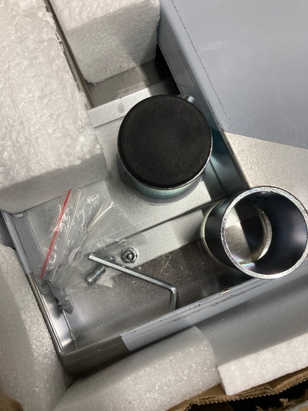 Photo 1 of *Scratched* ROCKPOINT Stainless Steel Table for Prep & Work 24x48 Inches, NSF Metal Commercial Kitchen Heavy Duty Table with Adjustable Under Shelf and Table Foot for Restaurant, Home and Hotel