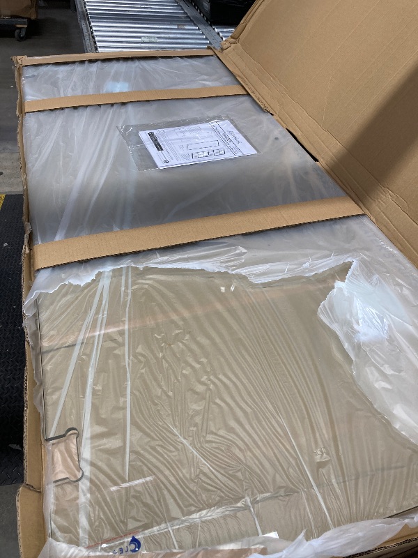View 2 of ***BOX 1 OF 4 ONLY/ONLY THE DOOR GLASS/MISSING HARDWARE****DREAMLINE SHDR-2036-7210-4 UNIDORR 36-37 IN W X 72 H FRAMLESS HINGED SHOWER DOOR