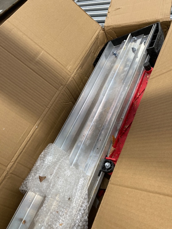 Photo 1 of *DIRTY* SHIJING 48-inch Manual Tile Cutter with Laser Cutting Guide Porcelain Tile Cutter with Split Platen,Double Aluminum Base,Tungsten Carbide Cutting Wheel