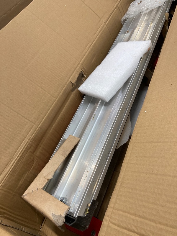 Photo 1 of *DIRTY* SHIJING 48-inch Manual Tile Cutter with Laser Cutting Guide Porcelain Tile Cutter with Split Platen,Double Aluminum Base,Tungsten Carbide Cutting Wheel