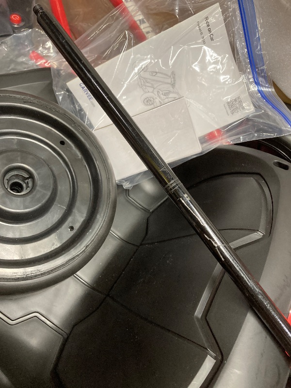 Photo 1 of *Small scratches* Go Kart Electric Drift Kart Car, 24V Outdoor Ride on Toy, Fast 2×300W Motor, 8 MPH High Speed Drift Car, with Music and Slow Start, for Kids 8-12 Years Old Racing Toys (Rot)