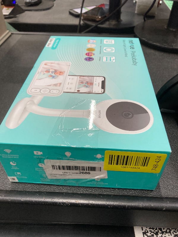 Photo 1 of *USED/Not charged?* NETVUE Upgraded Baby Camera Monitor Video - 5000mAh Baby Monitor with Camera and Audio, 5" Display, 4 in 1 Bracket Meets The Needs in All Scenarios, Smart Phone App, Cry Detection