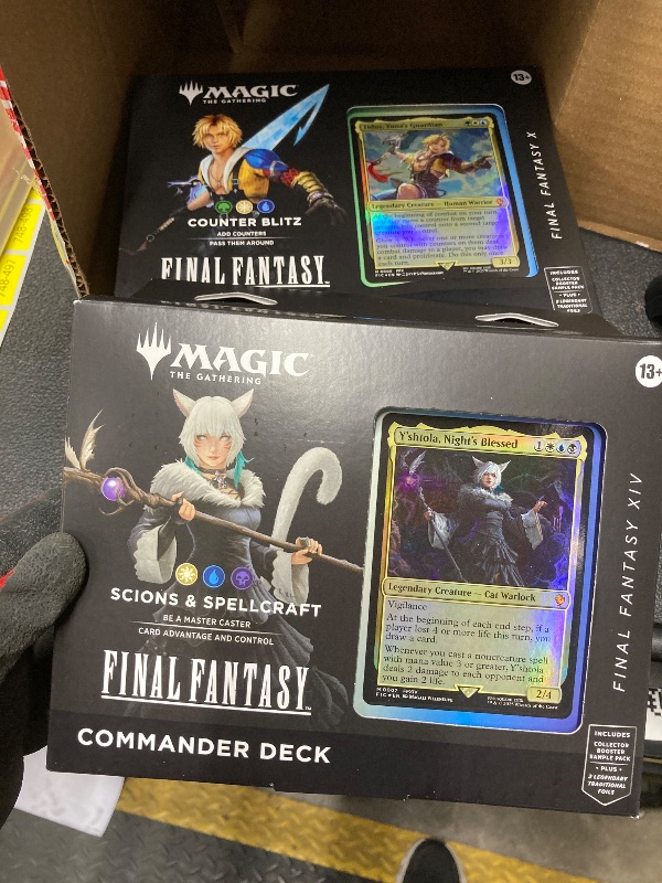 Photo 1 of *Water Damage Box?* Magic: The Gathering - Final Fantasy Commander Deck Bundle (Includes All 4 Decks)