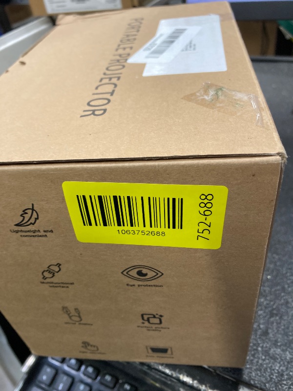 Photo 1 of [4K Support & Electronic Focus] Projector with WiFi and Bluetooth, 4K 1080P Native Projector Keystone & Zoom, 20W Speaker, 180°Adjustable Portable Projector for Phone, Laptop, Bedroom, Outdoor