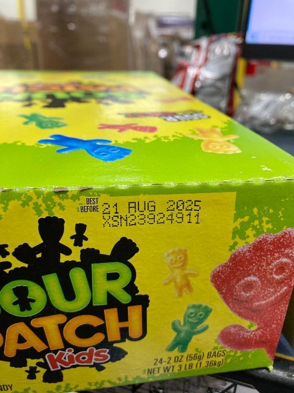 Photo 1 of ***BB 21 AGUST 2025***SOUR PATCH KIDS Soft & Chewy Candy, Bulk Christmas Candy Stocking Stuffers, 24 - 2 oz Bags