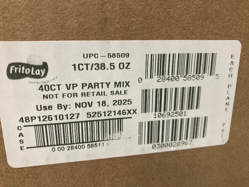 Photo 1 of ***BB NOV 18/2025***Frito-Lay Variety Packs, Party Mix, Single Serve Bags (40 Pack)