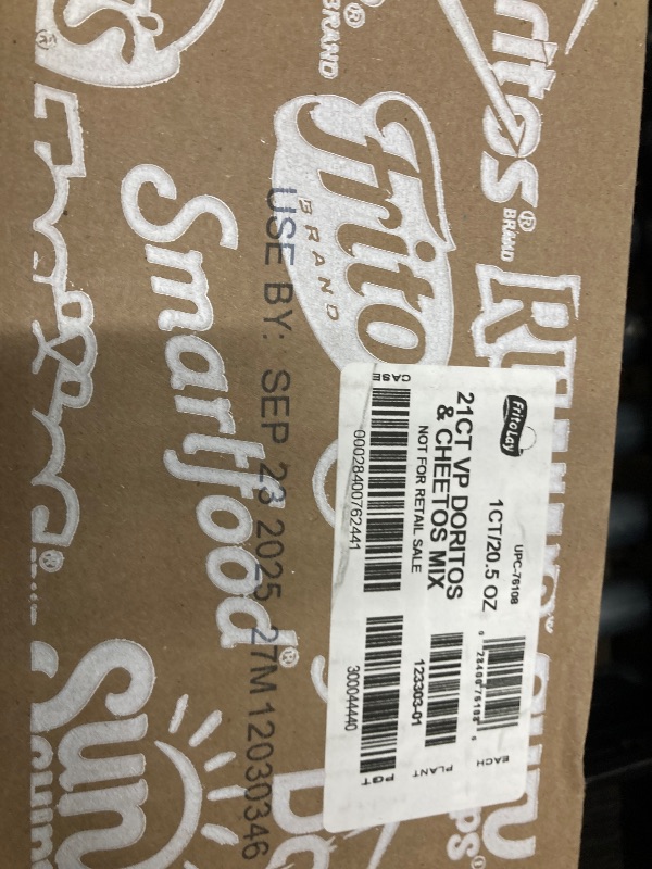 Photo 1 of ****BB SEP 23/2025***Frito-Lay Doritos & Cheetos Mix Variety Pack, Single Serve Snack Bags (Pack of 21)