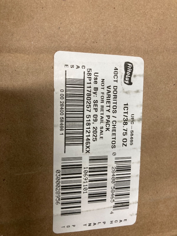 Photo 1 of ***BB SEP 09/2025***Frito-Lay Doritos & Cheetos Mix Variety Pack, (Pack of 40)