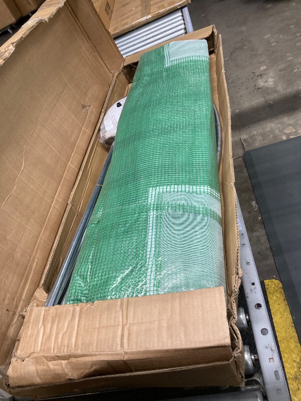 Photo 1 of 10×7×7 FT Greenhouses for Outdoors Heavy Duty, Large Walk in Green Houses for Outside with 6 Ventilated Mesh Windows & Roll-up Door & Reinforced Frame