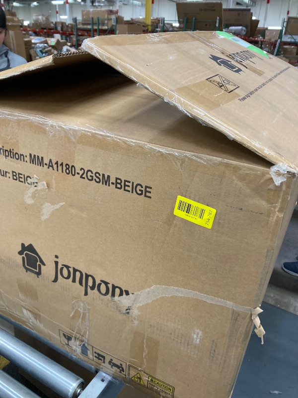 Photo 1 of ***color beish***OUINCH Manual 360° Swivel Rocker Recliner Chair with USB Ports, Faux Leather, Dark 