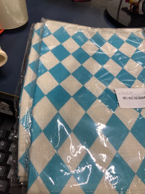 Photo 1 of ***2 pack**Jiudungs Linen 13x72'' Oktoberfest Table Runner Blue and White Checkered Table Decor Bavarian German Beer Festival Celebration Decorationand Supplies for Table