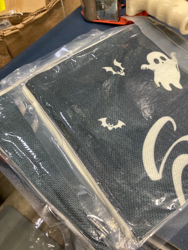 Photo 1 of *** 2 PACK***OHOME Halloween Decorations - Halloween Pillow Covers 18x18 | Halloween Decor Indoor Outdoor - Skeleton Ghost Pumpkin Throw Pillows for Room Office - Trick or Treat Party Decorations Favors,2 PCS