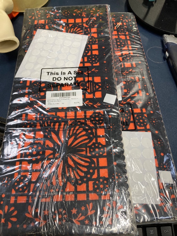 Photo 1 of ***2 PACK***Epakh 6 Pcs Felt Picado Panels, Mexican Dia De Los Muertos Ofrenda Wall Decoration, Monarch Butterfly Sugar Skull Mexican Dia De Los Muertos Altar Backdrop Decorations for Diwali Altar Grave