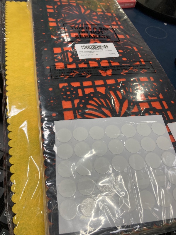 Photo 1 of ****2 PACK***Epakh 6 Pcs Felt Picado Panels, Mexican Dia De Los Muertos Ofrenda Wall Decoration, Monarch Butterfly Sugar Skull Mexican Dia De Los Muertos Altar Backdrop Decorations for Diwali Altar Grave