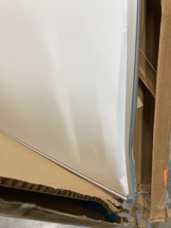 Photo 1 of **DAMAGED CORNER-SEE PICS****JILoffice Large Magnetic White Board, Dry Erase Board 96 x 48 Inch, Silver Aluminum Frame Wall Mounted Board for Office Home and School