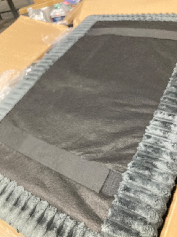 Photo 1 of **BOX B ONLY/INCOMPLETE SET/MISSING PARTS**Vesgantti 109" L Shaped Cloud Sectional Couch, Comfy Corduroy Upholstered Modular Couches for Living Room, Modern 3 Seater Sectional Sofa with Ottoman Deep Seat, Dark Grey