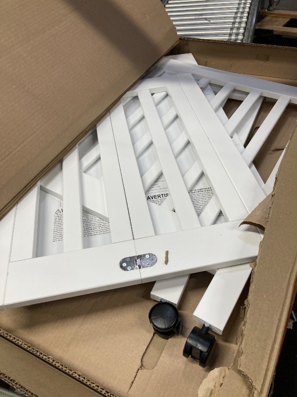 Photo 1 of **********PHOTO REFERENCE******** Portable Baby Bedside Bassinet,Foldable Mini Crib,and Mattress Included,Heights Bassinet Bedside Sleeper,2025 Wood Baby Bed,White