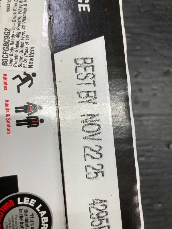 Photo 1 of ****Best By Nov 22 25****
Lean Body Ready-to-Drink Pina Colada Protein Shake, 40g Protein, Whey Blend, 0 Sugar, Gluten Free, 22 Vitamins & Minerals, 17 Fl Oz (Pack of 12)