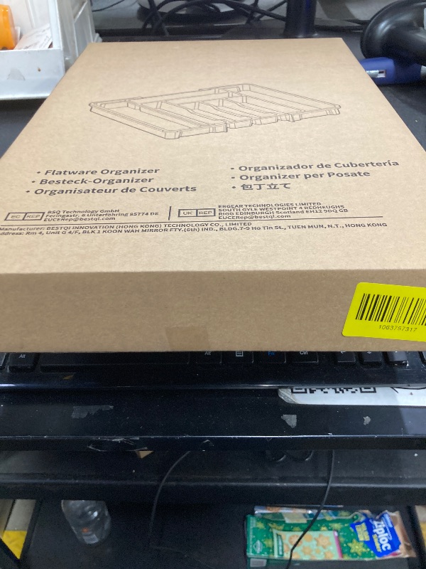 Photo 1 of *****company seal*****
Pipishell Silverware Drawer Organizer, Expandable BPA-Free Kitchen Utensil Storage Tray for Forks, Spoons and Knives, Black Plastic Cutlery Holder