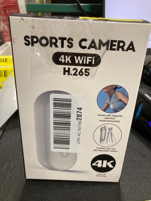 Photo 1 of *****Factory seal*****
4K Mini Body Camera 128GB - Action Body Cam with Audio & Video- Thumb Hands Free Waterproof Recording Wearable Cameras - Pov Worn Portable Personal Camcorder - for Work Travel Pet Walk Swim