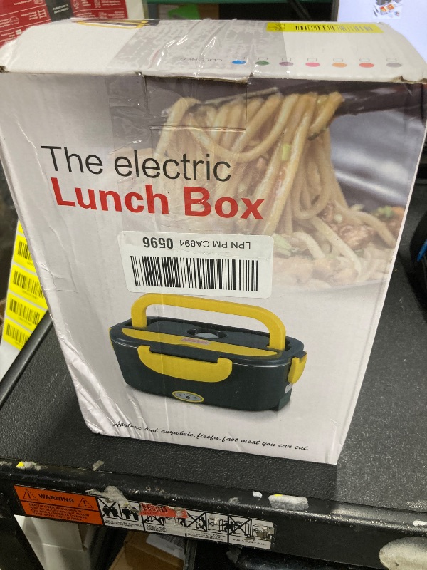 Photo 1 of *****Factory seal*****

IXIIE Electric Lunch Box 80W for Adults, 1.5L Lunch Warmer with 2 Compartments for Truck/Car/Work, Fast Portable Heated Lunch Box Food Warmer Heater 12/24/110V, Removable Stainless Steel Container