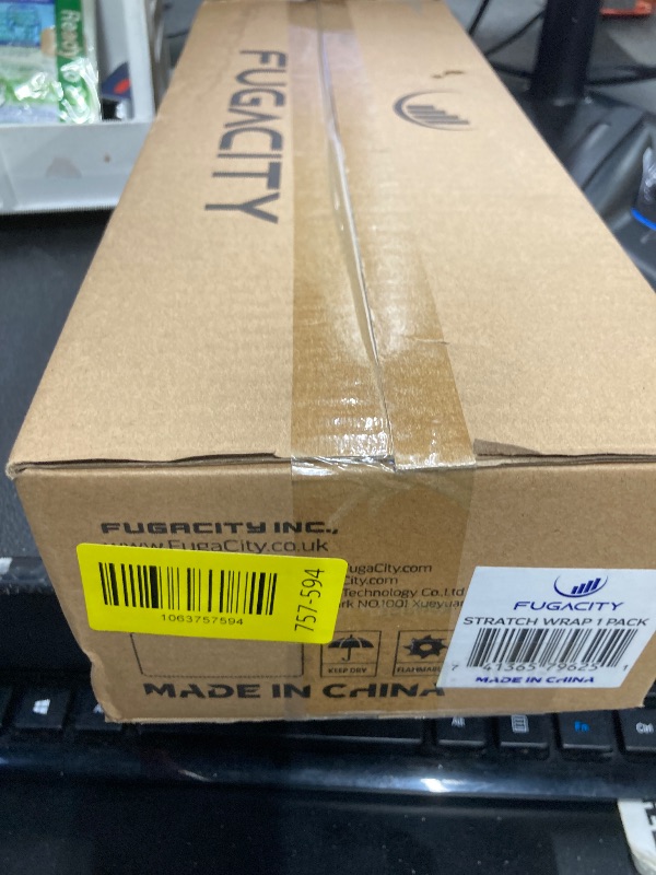 Photo 1 of *****Factory seal*****

FugaCity Stretch Wrap Film-15 Inch 1000 ft 60 Gauge Shrink Wrap for Pallet Wrapping, Industrial Strength 1 Roll Pallet Wrap with Handles, Moving Supplies Plastic Wrap Roll, 500% Stretch, Transparent
