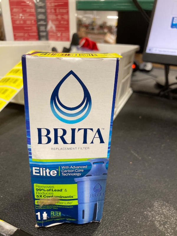 Photo 1 of *****Factory seal*****

Brita Elite Water Filter Replacement for Pitchers and Dispensers, BPA-Free, Reduces 99% of Lead, Lasts Six Months or 120 Gallons, Includes 1 Pitcher Replacement Filter