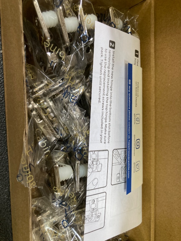 Photo 1 of 10 Pack 5 Pairs 1-3/8 inch Overlay Soft Close Hinges for Kitchen Cabinet Hinges Satin Nickel Hidden Hinges Stainless Steel Concealed Hinge self Closing