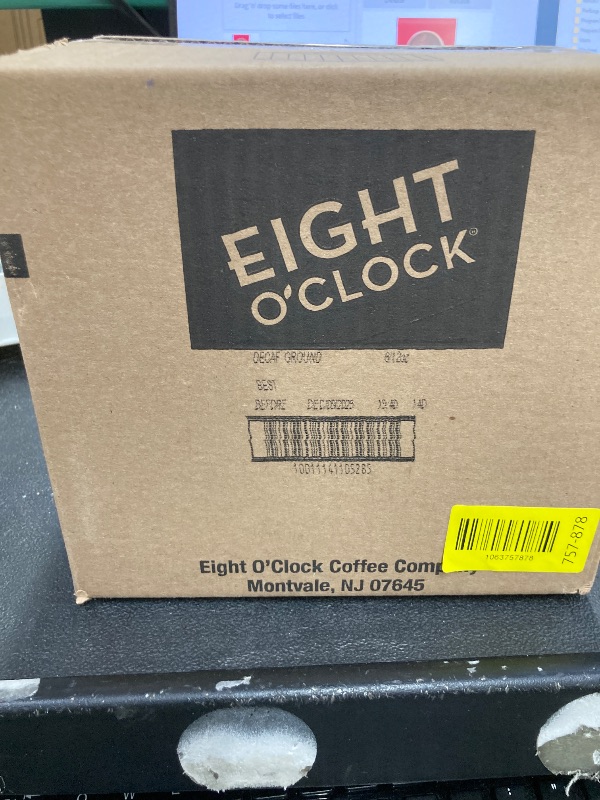 Photo 1 of ****Facility seal****
Eight O'Clock Coffee The Original Decaf Ground Coffee, Medium Roast, 12 Ounce (Pack of 6) - Sweet, Fruity, Well Balanced