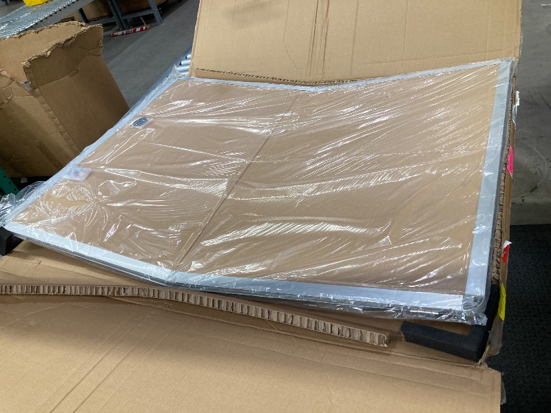 Photo 1 of ***ITEM IS BENT***Suzile 1 Pcs Gray Enclosed Bulletin Board Lockable Cork Case Notice Board Aluminum Framed Waterproof Locking Cabinet with Mounting Screws for School Class Office Wall Display Pictures 48x36 Inch***ITEM IS BENT***