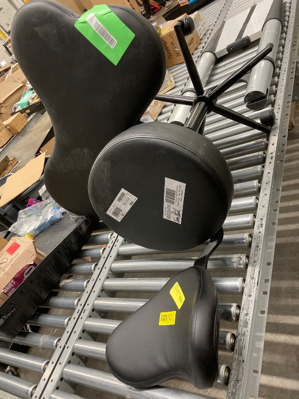 Photo 1 of ***missing 2 wheels***
Pinmoco Ergonomic Cross Legged Swivel Chair, Adjustable Height and PU Leather, Meditation& ADHD Chair with Back Support, Home and Office, Black