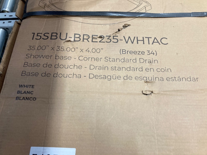 Photo 1 of Corner Shower Base white