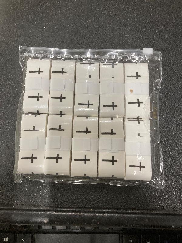 Photo 1 of 10pcs Faith Cross Pickleball Overgrip, Religious Anti Slip Pickleball Tape Moisture-Wicking Grip Tape, Standard & Skinny Handles (White, One Size)